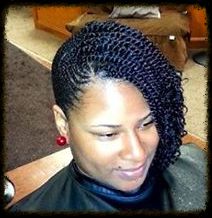 Haare Mode Schönheit Cornrows Updo, Crochet Braids Marley Hair, African American Braided Hairstyles, Marley Twist Hairstyles, Marley Twist, African Hair Braiding Styles, Natural Hair Twists, Twist Braid Hairstyles