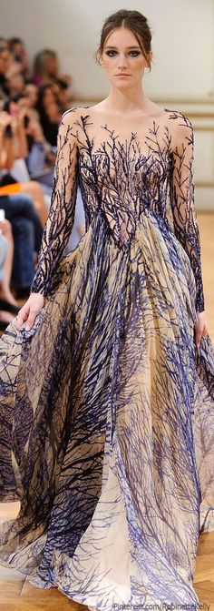 Zuhair Murad Haute Couture | F/W 2013 Sukienki Maksi, Zuhair Murad Haute Couture, فستان سهرة, Runway Dresses, Fashion Runway, Zuhair Murad, 2014 Fashion, Gorgeous Gowns, Elie Saab