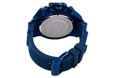 From the SHAQ Collection by Invicta this Blue, Men's  Watch is powered by a high-quality 5030.D movement. This Invicta Watch has a 58 millimeter Blue case, that is protected by Flame Fusion crystal. It is water-resistant up to 100 meters. Invicta Model 37026 comes with a three-year warranty from InvictaStores.com. Outdoor Blue Watch With Metal Dial, Mens Invicta Watches, Best Watches, Best Watches For Men, Blue Cases, Invicta Watches, Shaquille O'neal, Silicon Bands, Blue Band