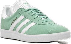 Green High-top Sneakers With Three Stripes, Green High-top Sneakers With Three Stripes Branding, Low-top Green Sneakers With Three Stripes Branding, Green Adidas Sneakers With Three Stripes, Adidas Green Sneakers For Spring, Adidas Gazelle, Low Top, Top Sneakers, Great Deals