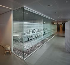 a glass wall with the words if you can read it, you can do it