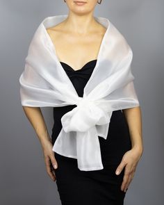 A very elegant organza shawl for your wedding party or evening dress. Made of a 2 tone organza / double layer.  Color: off white / light cream (other colors are available) Sizes: S-M (160/170 cm long) or L-XL (190 cm long) (for larger ladies)  You can use it as a wrap, shawl or stola. WE have matching bags in our Etsy Shop! WE accept credit cards! Elegant White Shawl For Spring, Elegant White Formal Veil, Elegant White Veil For Ceremony, Elegant White Ceremony Veil, Elegant Fitted White Shawl, Elegant White Evening Veil, Elegant White Evening Shawl, Elegant White Shawl Wrap, Elegant Sheer Shawl For Wedding