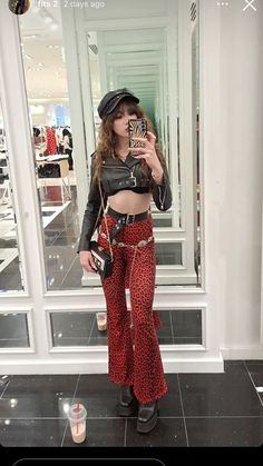 Disco Punk Fashion, Rock And Roll Aesthetic Outfit 80s, Glam Rocker Outfit, 80s Fashion For Women Rock, Mid Size Rock Style, Rockstar Cowgirl Outfit, Glam Punk Outfits, Alice Cooper Concert Outfit, Motley Crue Outfit Ideas