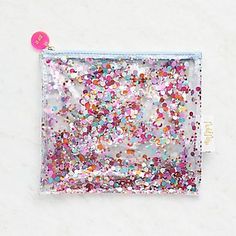 Confetti Clear Pouch Glitter Gift Ideas, Vinyl Pouch, Large Pencil Case, Clear Pouch, Souvenir Jewelry, Trending Christmas Gifts, Clear Purses, Paper Confetti, Luxury Gifts For Her