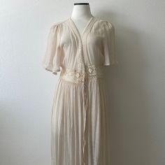 Beautiful Brand-New Beach Cover Up Beach Midi Dress With Lace Trim, Elegant Midi Dress For Beach Season Daywear, Elegant Midi Dress For Daywear And Beach Season, V-neck Midi Dress With Lace Trim For Beach, Vacation Lace Trim V-neck Midi Dress, V-neck Lace Trim Midi Dress For Beach, Feminine Lined Maxi Dress For Beach, Cream Midi Dress With Lace Trim For Summer, Cream V-neck Maxi Dress For Beach