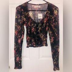 “Dark Combo” Colored Free People Long Sleeve Lace/Sheer Floral Shirt. Buttons Down The Center. Scoop Neck. It Is Completely Sheer (Not So See Through Since Darker Color Lace). New With Tags. Make Me An Offer! *Have Same Shirt In “Light Combo” Also In My Closet* Lace Long Sleeve Shirt, Free People Long Sleeve, Lace Long Sleeve, Color Free, Floral Shirt, Long Sleeve Lace, Long Sleeve Shirt, Sleeve Shirt, Scoop Neck