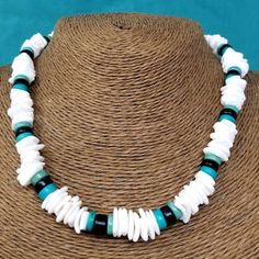 "Handcrafted White Puka Shell Necklace BEST QUALITY US Shipping Necklace: 18\" Inches Shells: approx. 1/4\" Inch (6mm) Barrel Screw Lock Visit my Etsy Shop to see more Designs! Handmade Puka Sea Shell Bracelets and Sea Shell Necklaces. https://www.etsy.com/shop/TheArtisansHall Satisfaction guaranteed! Fast Shipping and Tracking Number Included." Handmade Adjustable White Turquoise Necklace, Adjustable White Turquoise Necklace For Gift, Adjustable White Turquoise Necklace As Gift, White Spiritual Jewelry For Vacation, White Beaded Necklaces For Beach, White Beaded Necklaces For The Beach, White Round Beaded Necklaces For Beach, White Round Beaded Necklaces For The Beach, White Spiritual Necklaces For Beach