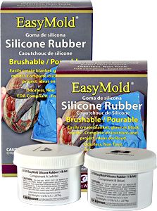 easy mold silicone rubber kit with brushable powder and dispenser