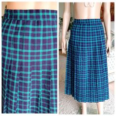 90s green plaid skirt XL Pleated Skirt womens skirt Vintage halloween costume halloween Skirt Boho Skirt Long Skirt  2p height of the woman in the photo - 180 cm Please refer to photos for details of condition. Condition: very good vintage Measurements: Length: 81 cm/32 " Waist 88 cm/34.6" Hips: FREE Size XL note The color on the pictures may vary due to monitor settings and light reflections. Ready to ship Please do not hesitate to contact with me for any questions. Thank you for shopping today Retro Green Pleated Bottoms, Fitted Pleated Plaid Skirt, Fitted Green Pleated Skirt With Lining, Retro Green Pleated Skirt, Retro Green Skirt For Fall, Fitted Full Skirt In Plaid, Retro Fitted Plaid Skirt, Fitted Retro Plaid Skirt, Green Plaid Skirt