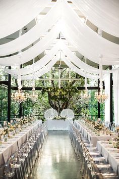 #homedecor, #interiordesign, #homedesign, #decor inspiration Ceiling Decorations For Party, Uluwatu Wedding, Drapes For Wedding, Timeless Wedding Decor, Wedding Ceiling Decorations, Ceiling Drapes, Glass House Wedding, Arch Draping, Draping Wedding