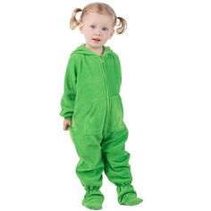 Little ones will want to hop right into these cozy kermit colored One Piece with hoods for baby boys and girls! Perfect for relaxing on a chilly day, or adding personal touches for creative costumes! Perfectly brushed polar fleece gives a warm, blanket feel to these fun and comfortable green infant footed one piece gems! Family Matching Pjs, Matching Onesies, Hoodie Pajamas, Footie Pajamas, Footed Pajamas, Matching Pjs, Creative Costumes, Footie Pajama, Warm Blanket