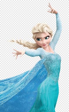 the frozen princess is dancing in her blue dress