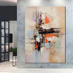 Large Acrylic Canvas Paintings, Simple Wall Art Ideas, Heavy Texture P – Art Painting Canvas Simple Wall Art Ideas, Simple Wall Art, Painting For Living Room, Dining Room Wall Art, Modern Abstract Wall Art