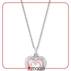 in stock Keepsake Locket Necklace For Valentine's Day, Valentine's Day Keepsake Locket Necklace, Macy's White Gold Heart Jewelry, Macy's Heart-shaped White Gold Jewelry, Heart Pendant Jewelry For Anniversary From Macy's, Round Locket Necklace For Mother's Day, Mother's Day Round Locket Necklace, Macy's Silver Jewelry For Valentine's Day, Macy's Jewelry For Valentine's Day Anniversary