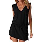 Summer Dresses for Women Beach Floral Tshirt Sundress Sleeveless Pockets Casual Loose Tank Dress at Amazon Women’s Clothing store Coverups Swimsuit, Sleeveless Swimsuit, Sarong Swimsuit Cover, Beach Coverups, Womens Beach Dresses, Dress Deep V Neck, Cover Up Beach, Dress Deep V, Beach Mini Dress