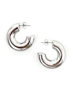 It's all about the hoops. Our Eldon Earrings feature a choice of timeless silver or gold, perfect for dressing up or down any outfit. Plus, they're made with tarnish and water-resistant design, so you can enjoy them for longer. Length: 1 1/4" hoop Waterproof Tarnish resistant 18K Gold plated stainless steel Hypoallergenic Clean Everyday, Rhinestone Jacket, Peekaboo Dress, Multicolor Sweater, Chunky Hoop Earrings, Quilted Backpack, Store Jewelry, Woven Sweater, Platform Slippers