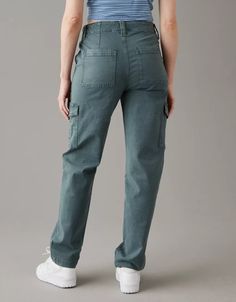 AE Stretch Cargo Straight Pant Clothing Essentials, Straight Pants, Women's Jeans, Straight Jeans, Cargo Pants, Straight Leg Jeans, Work Outfit, American Eagle Outfitters, American Eagle