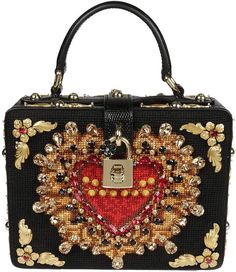 Dolce & Gabbana Embellished Box Shoulder Bag Luxury Top Handle Box Bag Fashion Accessory, Designer Embellished Top Handle Shoulder Bag, Luxury Embellished Shoulder Bag, Carpet Bags, Crazy Fashion, Fashion Future, Carpet Bag, Handbags Affordable, Belt Purse