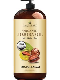 PRICES MAY VARY. COLD PRESSED NATURAL JOJOBA OIL ORGANIC - Our USDA organic jojoba oil is extracted from the jojoba seeds using cold pressed extraction method. It is most used for aromatherapy, massage and as a hair and skin moisturizer. Our premium quality jojoba carrier oil is hexane free, preservative free, chemical free and 100% vegan. NATURAL HAIR & SKIN MOISTURIZER – Its light texture and gentle touch easily absorbs into the skin to soothe and soften the skin while adding a healthy glow. T Jojoba Oil For Skin, Jojoba Oil Skin, Jojoba Oil Hair, Essential Oils For Face, Oil For Skin, Dry Brittle Hair, Oils For Men, Aromatherapy Massage, Anti Aging Oils