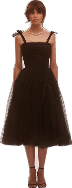 Midi Tulle Dress, Milla Dresses, Black Tulle Dress, Midi Gowns, Princess Silhouette, Tulle Midi Skirt, Black Tulle, Tulle Fabric, Tulle Dress