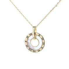 ♡ Roman Numerals Necklace ♡ Our Roman Numerals Pendant is the beautiful antique necklace that will elevate your outfit. With a circular time clock look and a stunning attention to detail. This Roman Necklace is sure to turn heads and drop jaws. One of our favorite pieces for a conversation starter or a gift for friends and family. Size: 20 inches long W H Y ∙ Y O U ' L L ∙ L O V E ∙ I T • A special piece you will cherish • High quality materials and attention to even the minor details (and alway Engraved Circle Necklaces For Anniversary, Elegant Engraved Circular Jewelry, Elegant Personalized Circle Necklaces, Timeless Round Necklace For Wedding, Timeless Round Wedding Necklaces, Minimalist Locket Necklace For Wedding, Classic Round Necklaces For Anniversary Gift, Elegant Clavicle Chain Necklace For Anniversary, Timeless Round Pendant Necklace For Wedding