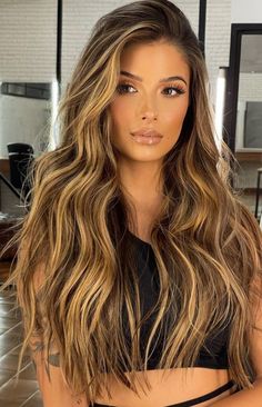 20 Inch Hair Extensions, Jennifer Lopez Hair, Hair Shade, Long Hair Color, Brown Hair With Highlights, Foto Art, Hair Color Balayage, Hair Inspiration Color