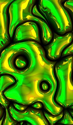 an abstract green and yellow background