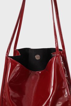 - Measurements: 1. Width: 32cm, 2. Height: 31cm- Materials: 100% polyurethane- Thickness: Moderate- Sheerness: None- Stretch: None- Lining: None- Care: Do not wash, spot clean China Street Fashion, Uni Bag, My Style Bags, Red Leather Bag, London Free, Red Tote, Red Bag, Colorful Bags, Red Handbag