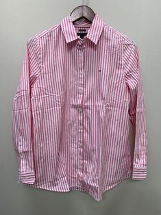 Tommy Hilfiger Stripe Oxford Shirt Pink Stripe 7699915 690 Tommy Hilfiger Fitted Long Sleeve Shirt, Tommy Hilfiger Long Sleeve Work Shirt, Tommy Hilfiger Long Sleeve Shirt For Work, Tommy Hilfiger Classic Fitted Shirt, Classic Tommy Hilfiger Striped Tops, Tommy Hilfiger Striped Tops For Spring, Tommy Hilfiger Classic Shirt For Work, Tommy Hilfiger Classic Work Shirt, Tommy Hilfiger Classic Workwear Shirt