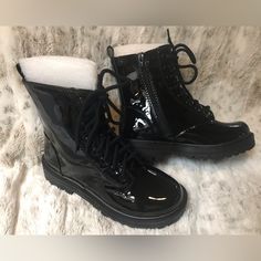 New In Box! Soda Brand Black Patent Combat Boot. Size 8 Soda Brands, Soda Shoes, Lace Up Combat Boots, Combat Boot, Moto Boots, Combat Boots, Lace Up, Women Shoes, Boots