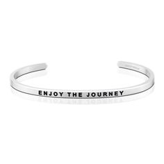 MantraBand "Enjoy the Journey" Bracelet Rose Gold Bracelets, Mantra Ring, Mantra Bands, Enjoy The Journey, Cherish Every Moment, Steve Perry, Find Joy, Gold Bracelets, Rose Gold Bracelet