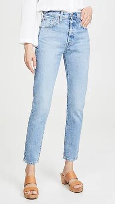 Levi's Ribcage Wide Leg Jeans | Shopbop Levi's Slim Fit Denim Jeans, Levi's High Rise Slim Fit Jeans, Fitted Straight Jeans For Spring, Levi's Slim Fit Denim Bottoms, Levi's Spring Full-length Jeans, Spring Levi's Jeans, Levi's Slim Denim Bottoms, Light Wash Slim Fit Jeans For Fall, Slim Fit Light Wash Jeans For Fall