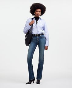 Kick Out Full-Length Jeans | Madewell Chic French Outfits, French Outfits, Community Development, Tall Jeans, Madewell Jeans, Mid Rise Jeans, Like A Pro, Vintage Jeans, Cropped Jeans