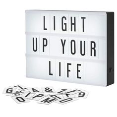 the light up your life game is on display