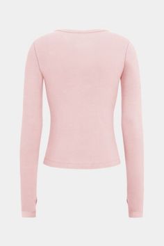 Our long sleeve lounge top is designed to keep you comfy and cozy wether you're wearing your set at home or styling it with jeans for a casual going out look. Each sleeve is extra long and features thumb holes for a cozy 90s grunge look but with the delicate, dainty details of the cream ballet ribbon at center front. Our signature soft, cotton is breathable and pre-washed for your comfort. Each long sleeve is slightly fitted, falls at the waist, and finished with high quality, flat laying seams. Ballet Ribbon, Rat Boi, Cotton Camisole, Pink Long Sleeve Shirt, Lounge Top, Grunge Look, Extra Long Sleeves, 90s Grunge, Tights Outfit