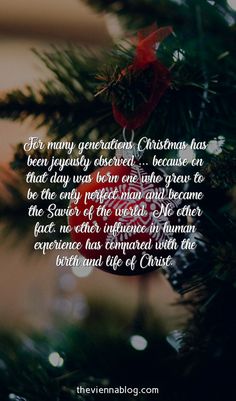 a christmas ornament hanging from the top of a tree with a poem written on it