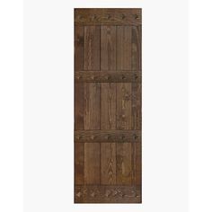 an old wooden door with four planks