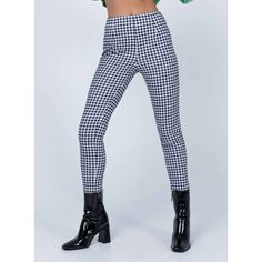 Princess Polly Iggy Gingham Pattern Pants Features: - Black, White - Cigarette Pants - High Rise Fit - Zip Fastening At Back - Shaping Seams At Waist Size: 2 Tags: Gingham Ladies Casual Travel Vacation Everyday Summer Spring Everyday Daily Fashion Style Comfortable Relaxed Weekend Outfit Gingham Trousers For Fall, Trendy High Waist Houndstooth Bottoms, Trendy Fitted Houndstooth Bottoms, Fall Gingham Trousers, Fitted Gingham Pants With Houndstooth Pattern, Fitted Gingham High-waisted Pants, Casual Houndstooth Pattern Bottoms For Spring, Trendy Stretch Houndstooth Bottoms, Fitted Trendy Gingham Bottoms