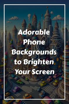 Adorable Phone Backgrounds to Brighten Your Screen City Cartoon, Cartoon Fish, Sparkling Lights, Dreamy Landscapes, Travel Postcard, Clear Blue Sky, Aesthetic Phone