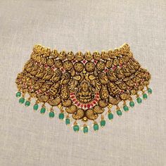 Choker Necklace Designs, Traditional Jewellery, Antique Gold Jewelry, Gold Jewelry Earrings, Diamond Jewelry Designs, Gold Fashion Necklace