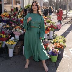 A-line emerald green wrap midi skirt. A summer staple that you cannot miss on. Made of of Tencel, it doesn't only look good but also feel good. 100% Tencel. Wash at 30 degrees, medium heat ironing. Our recommendation for washing clothes is to use either a mild detergent or one specifically designed for wool and silk fabrics. Conventional "color detergents" often contain enzymes that can break down the fibers or fade the colors. While they may work well with cotton, they have the opposite effect Wrap Midi Skirt, Midi Wrap Skirt, Green Wrap, Silk Fabrics, Gifts For New Mums, Jewelry Ring Box, Pearl Jewellery Earrings, Summer Staples, Green Skirt