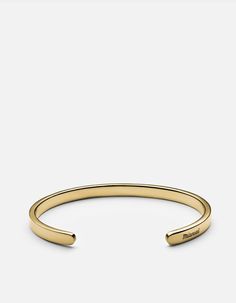 Singular Cuff, 14k Yellow Gold, Polished | Men's Cuffs | Miansai Braclets Gold, Polished Man, Morse Code Bracelet, Morse Code, Gold Polish, Black Matte, Timeless Classic, Gold Bracelet, Monogram