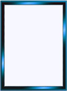 a blue and black frame with an empty space in the center for text or image