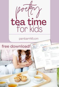 tea time for kids with free printable menu