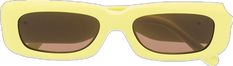 Modern Yellow Rectangular Sunglasses, Yellow Rectangular Sunglasses With Gradient Lenses, Modern Rectangular Yellow Sunglasses, Modern Yellow Cat Eye Sunglasses, Yellow Cat Eye Sunglasses With Tinted Lenses, Yellow Rectangular Sunglasses With Uv Protection, Modern Yellow Sunglasses With Mirrored Lenses, Modern Yellow Tinted Shield Sunglasses, Modern Yellow Shield Sunglasses With Tinted Lenses