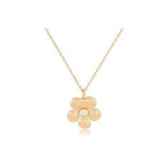 The Cherry Blossom Necklace is your new forever flower. Designed with an etched effect adorning each petal surrounding a central oval diamond on our signature dainty chain, this charming necklace is one of nature’s finest. Elegant Oval Pendant Necklaces With Flower Charm, Elegant Oval Pendant Necklace With Flower Charm, Elegant Jewelry With Flower Charm Oval Pendant, Elegant Oval Pendant Jewelry With Flower Charm, Elegant Oval Jewelry With Flower Charm, Forever Flower, Cherry Blossom Necklace, Forever Flowers, Dainty Chain