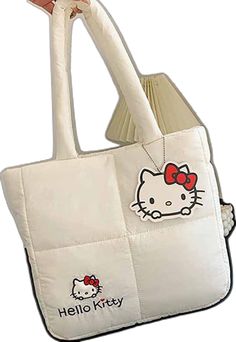 White Cartoon Style Travel Bags, White Cartoon Travel Bags, Cartoon Style White Bag For Daily Use, Cartoon Style White School Bag, White Cartoon Bags For Daily Use, White Cartoon Style School Bags, White Cartoon Style Bag With Cute Design, White Cartoon Bag With Cute Design, White Harajuku Bag With Cute Design