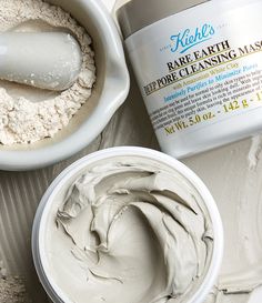 Kiehl's Since 1851 Rare Earth Pore Cleansing Treatment Masque | Dillard's Get Rid Of Pores, Pore Cleansing Mask, Detox Kur, Avocado Face Mask, Tumeric Face Mask, Cleansing Mask, Clay Face Mask, Clay Faces, Pore Cleansing