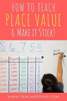 Place Value Mat, Teaching Place Value, Math Anchor Charts, Fourth Grade Math, Math Instruction, Math Strategies