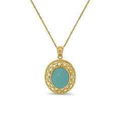 "14k solid gold turquoise stone oval pendant on an 18\" gold chain. pendant measures 1\" by 3/4\". Oval Cabachon Turquoise stone measures 12 x 10mm. beautiful weave border design. ** includes 14k solid gold 18\" chain **" Gold Chain Pendant, Fancy Pendant, Sea Life Jewelry, Steampunk Accessories, Turtle Pendant, Leaf Jewelry, Oval Pendant, Stone Pendant, Leaf Earrings